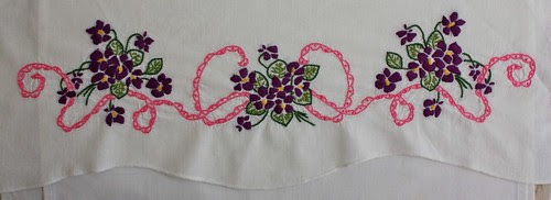 Embroidered Violets