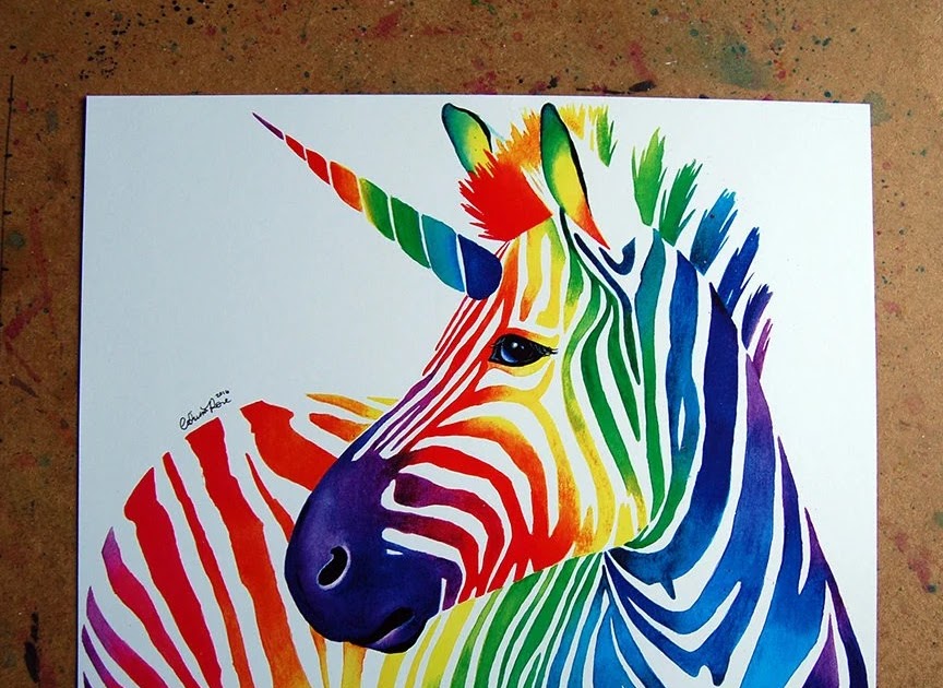Zebra Unicorn Coloring Pages - Free Coloring Page