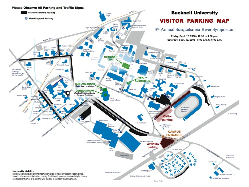 Bucknell University Campus Map - Map Of Western Hemisphere