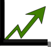 Green Profit Arrow Outline clip art