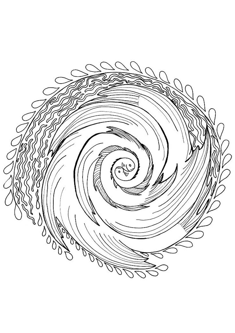 Frais Mandala Ying Yang Coloriage  30000 ++ collections de pages à