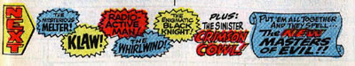 Well, if you're really awful at spelling. (Avengers #53) Avengers Next Issue