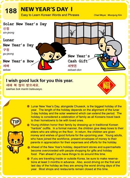 Lunar New Year In Korean Language - YEARNI