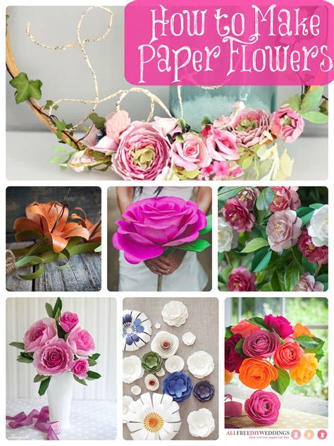 How to Make Paper Flowers: 40 DIY Wedding Ideas How to Make Paper Flowers: 40 DIY Wedding Ideas