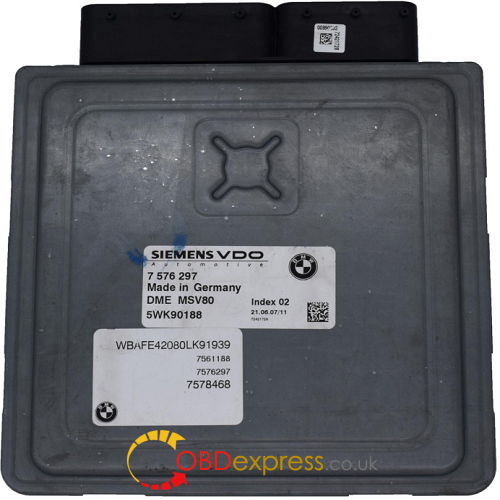 OBDexpress.co.uk: How to OBD read BMW MSV80/MSD80/MSD85 with CGDI Prog