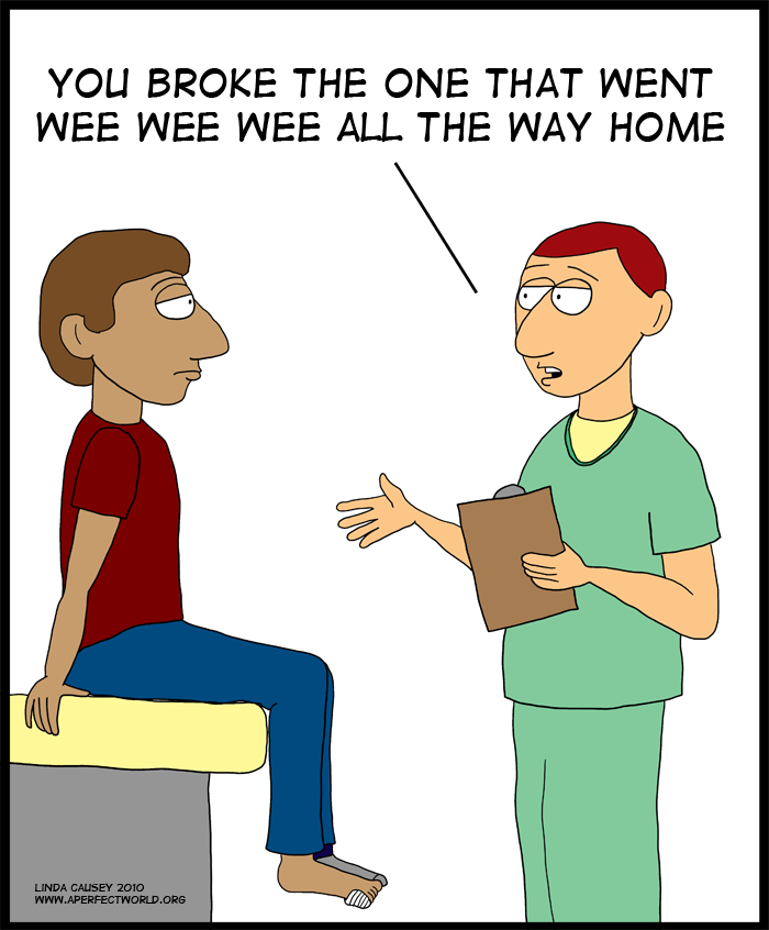 Broken Toe Cartoon Images