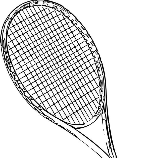 Tennis Racket Drawing : Tennis Ball Drawing at GetDrawings | Free