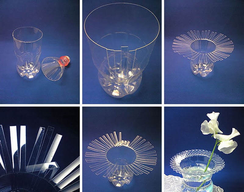 Cara Membuat Vas Bunga Dari Botol Plastik Bekas Minuman