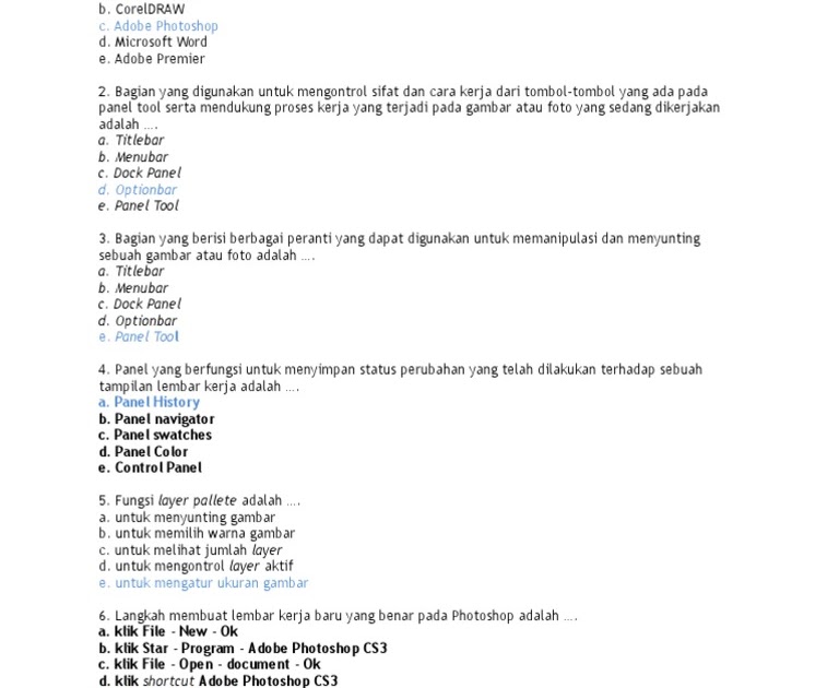 Contoh Soal Pilihan Ganda Hand Tools Beserta Jawabannya Dunia Sosial