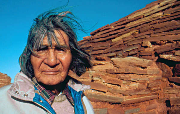 Hopi elder James Kootshongsie, who died in 1996. The Hopi are 'vehemently opposed' to the sale of the tribe's sacred objects in a Paris auction house.