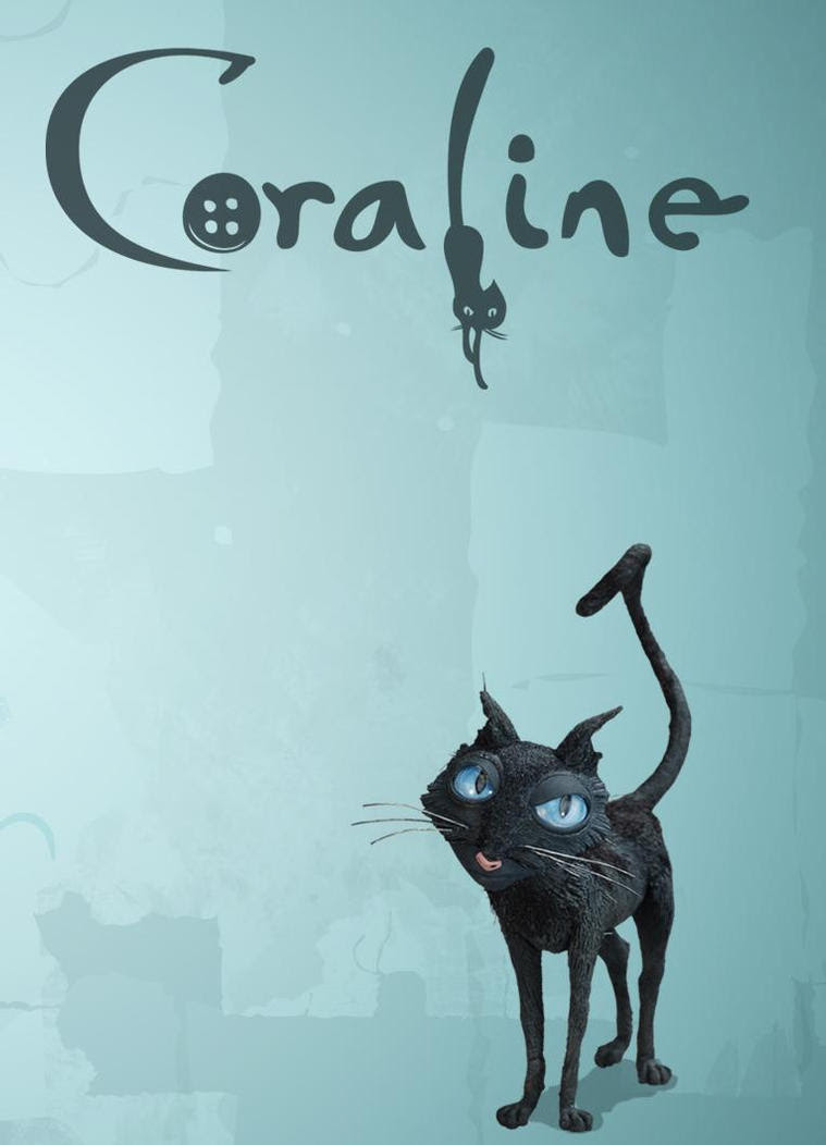 Coraline Cat Drawing