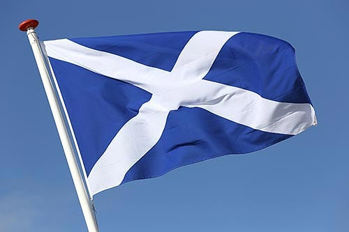 Scotland Blaue Flagge Mit Wei 223 em Kreuz Staatsflagge Von Schottland 