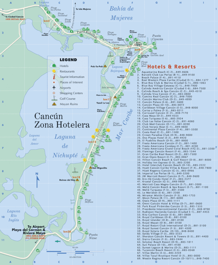 Cancun Karta | Karta