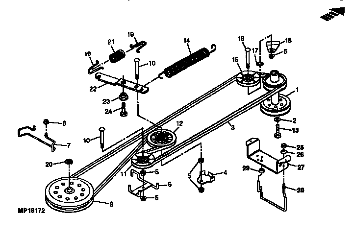 42 Inch Craftsman Riding Mower Drive Belt Diagram