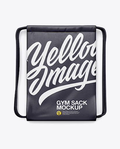 Download Free Gym Sack Mockup - Back View (PSD)