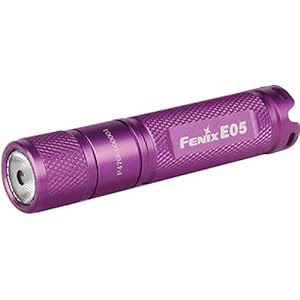 Fenix E05 LED Waterproof Mini Torch Flashlight (Purple)
