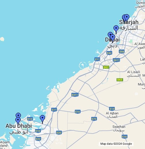 Dubai Karta Google | Karta Mellersta