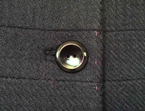 SunnyGal Studio Sewing: Finishing Details: Bound Buttonholes on a wool coat