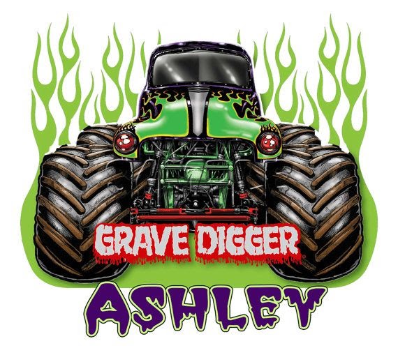 Grave Digger Monster Truck Cartoon Images Monster Truck Time