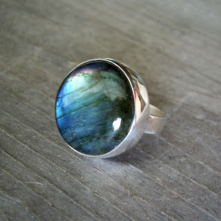 labradorite silver ring