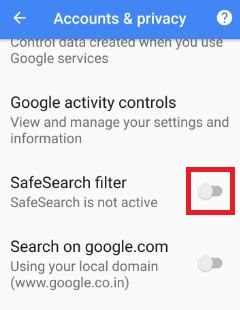 How To Turn Safe Search Off Google - slide share