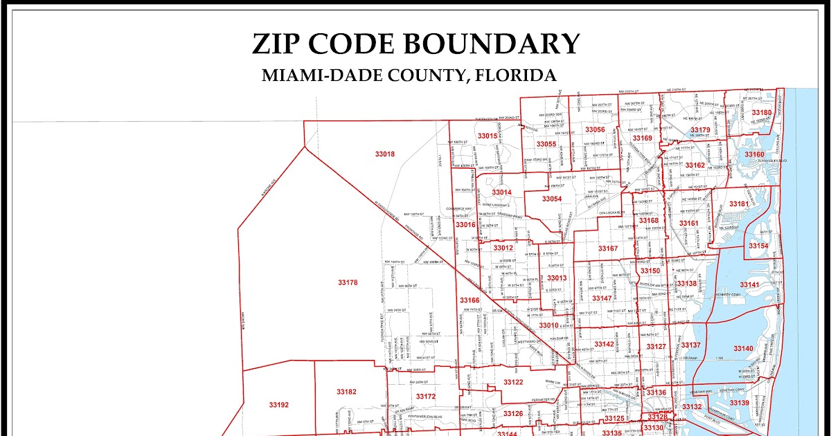 Miami Area Zip Code Map –
