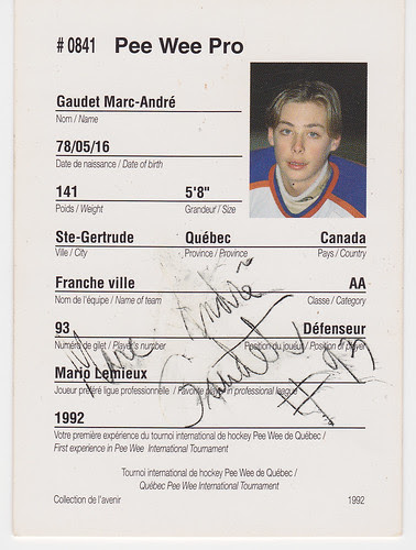 Pee-Wee - Marc-André Gaudet - Back