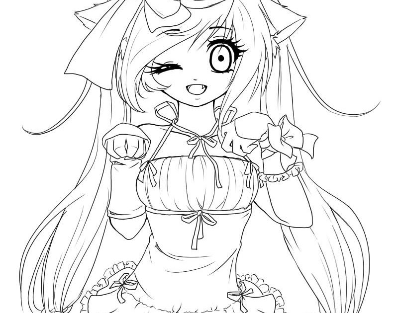 Cute Chibi Kawaii Unicorn Anime Girl Coloring Pages Anime Coloring