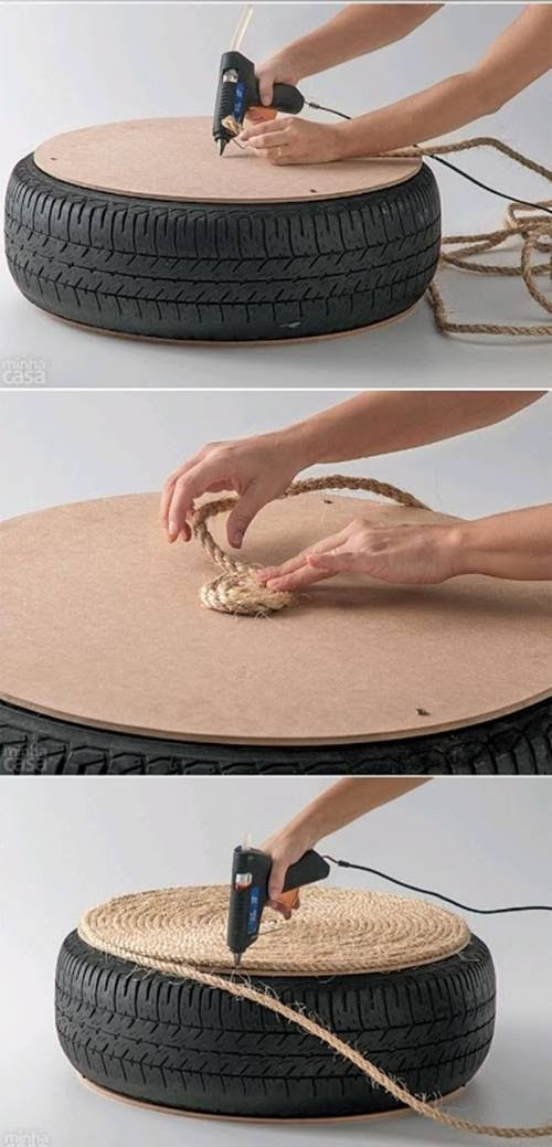 ☼ Qué hacer con un viejo neumático: ¡ideas para reciclar decorando! ☼