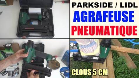 agrafeuse pneumatique air comprime parkside pdt 40 d3 - pneumatic stapler - druckluft-tacker