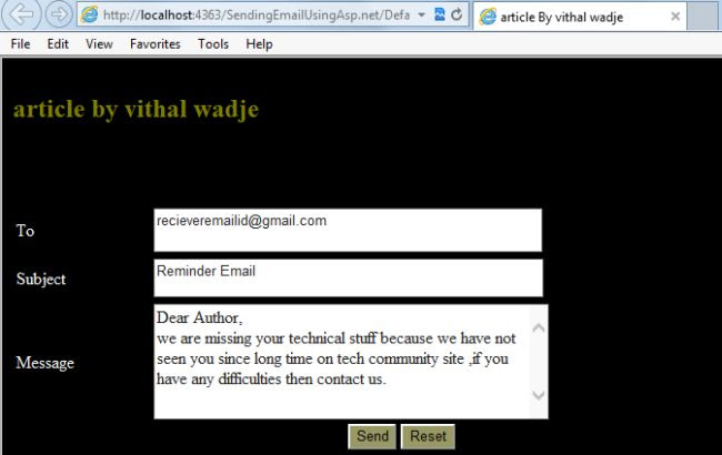 send mail