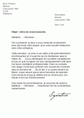 Exemple De Lettre De Remerciement Apres Entrevue  Le Meilleur Exemple