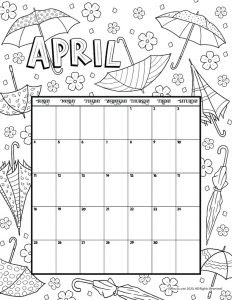 March 2022 Princess Coloring Calendar | February 2022 Calendar