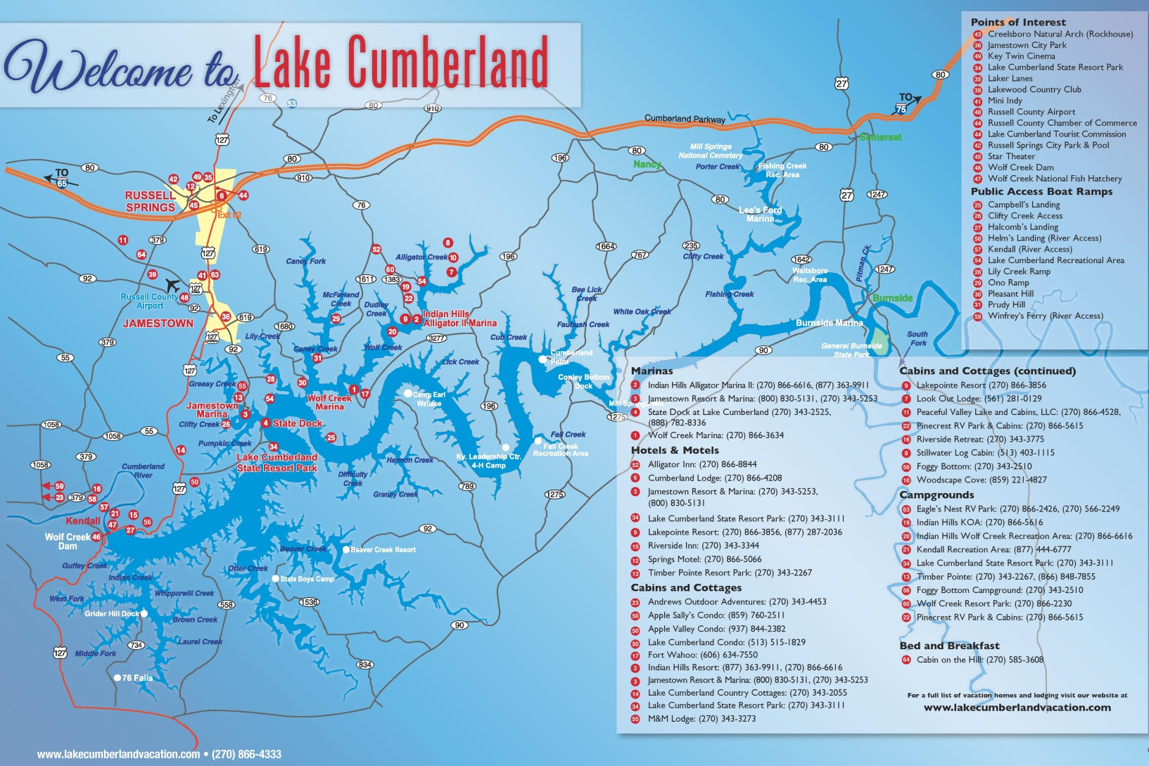 Map of Marinas on Lake Cumberland: A Comprehensive Guide for Navigating 