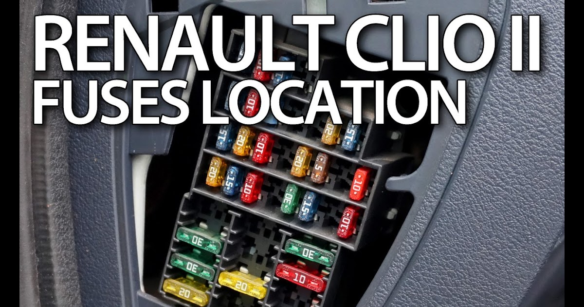 Renault Clio Mk4 Fuse Box Diagram | schematic and wiring diagram