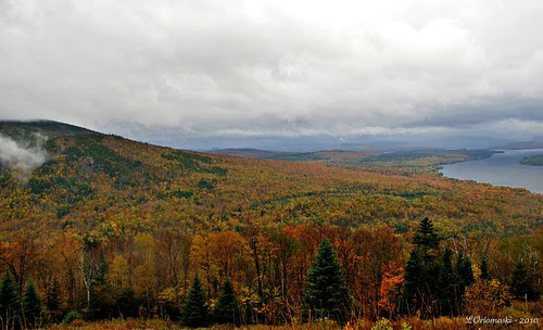 A cloudy view from Height of Land, Maine