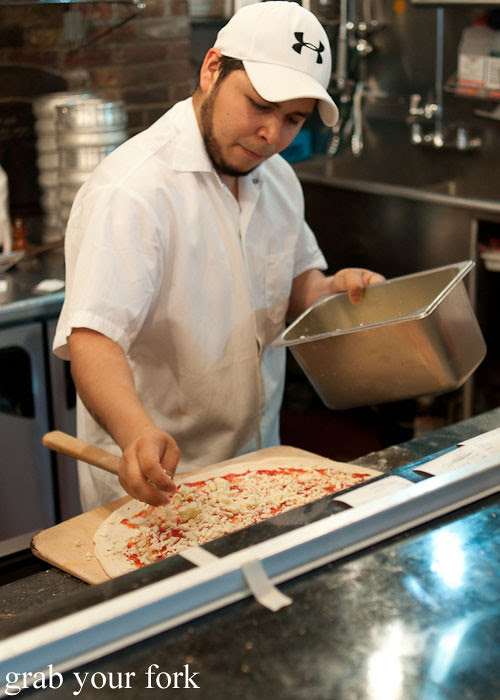 making pizza at best pizza brooklyn new york pizza ny usa