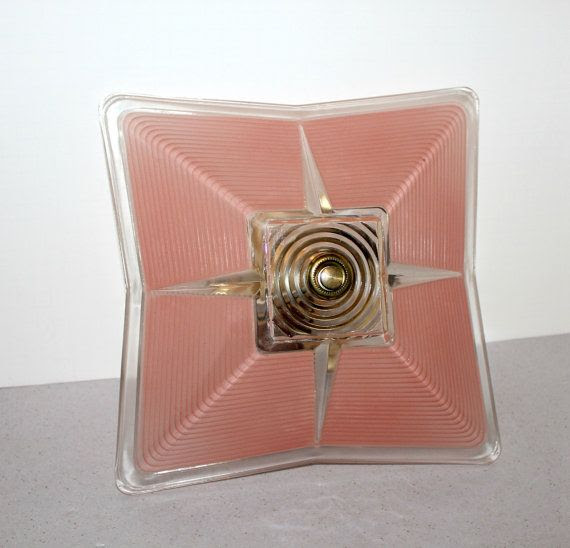 http://www.pinterest.com/pin/105482816246921148/ Vintage Ceiling Light Fixture Shade Pink Salmon by That70sShoppe, $75.00