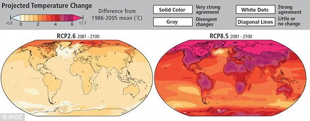 Projected temperature change from 2081-2100. One of the big questions facing climate scientists, according to Professor Saleska, is how much of the carbon stored in soils is released into the atmosphere by microbes