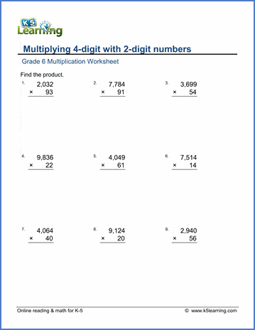 34 MATH WORKSHEET FOR GRADE 6