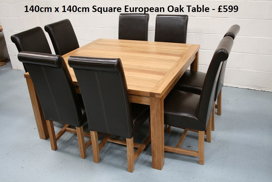 Trudiogmor: Wood 8 Seater Square Dining Table