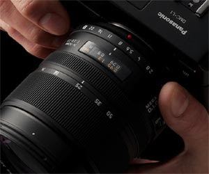 The Panasonic L1's on-lens aperture ring