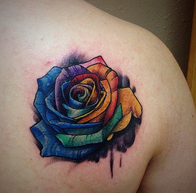 Top Concept 30+ Rainbow Rose Tattoo Meaning