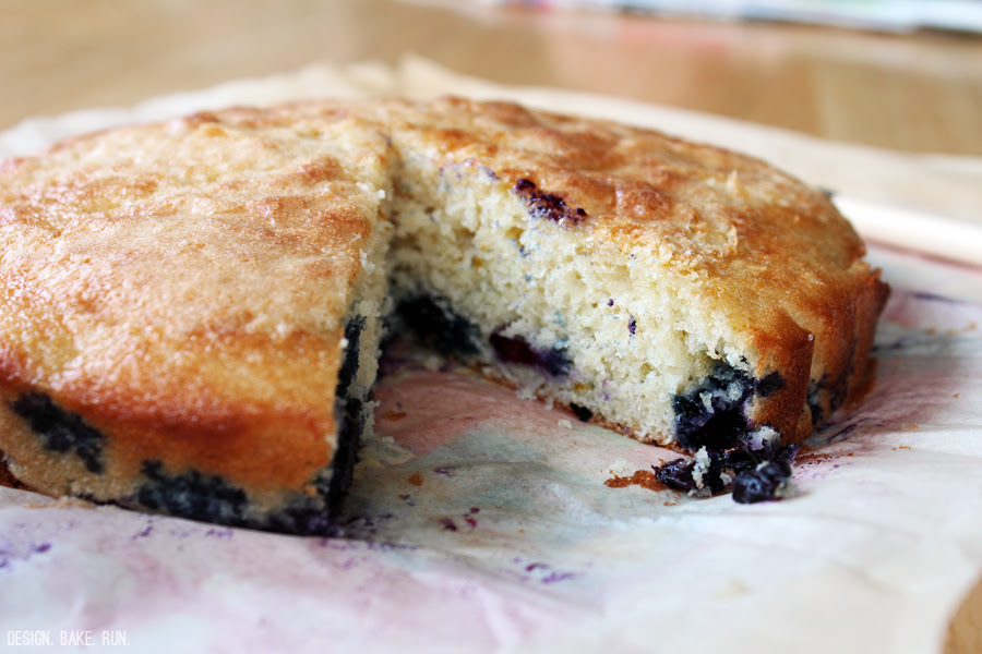 design. bake. run.: blueberry-lemon buttermilk cake