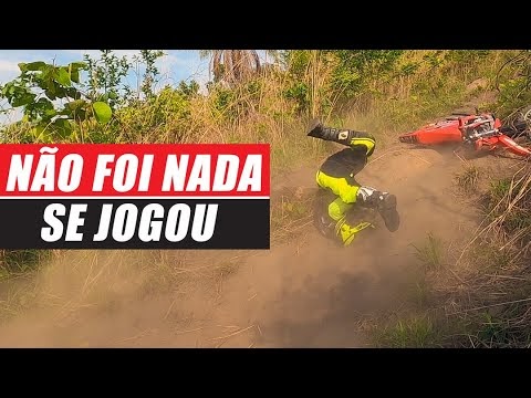 Deu ruim no Morro do Mel com a CRF 250F
