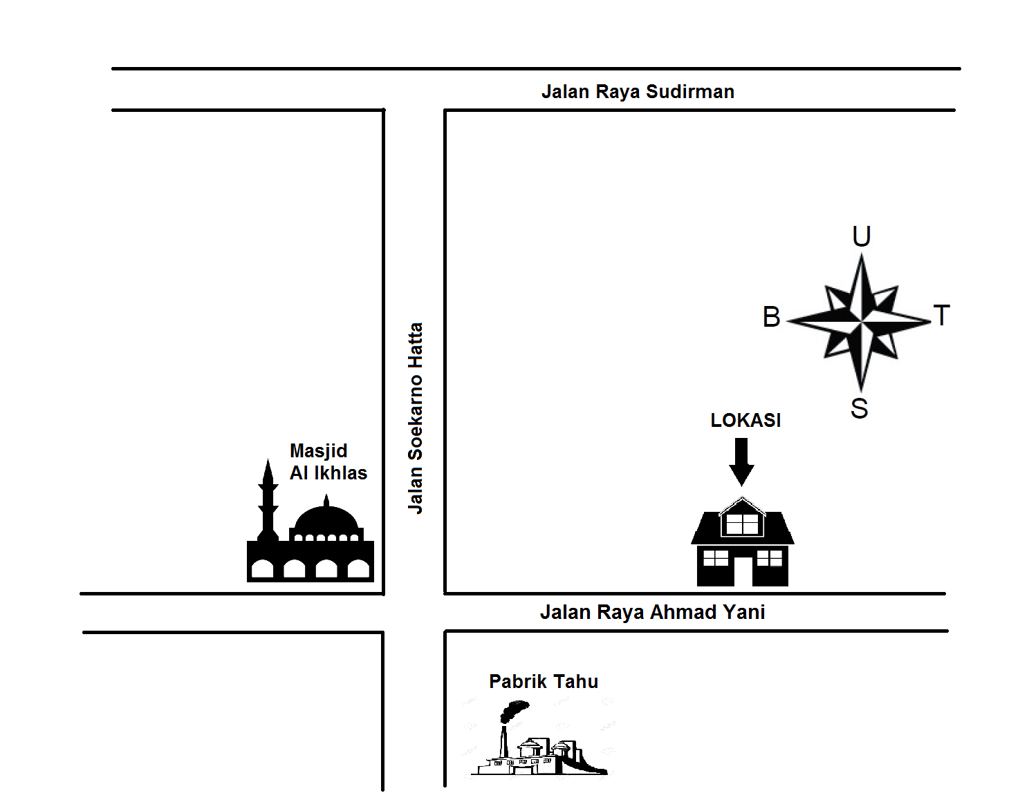 Contoh Gambar Denah Rumah Ke Sekolah | Desain Rumah