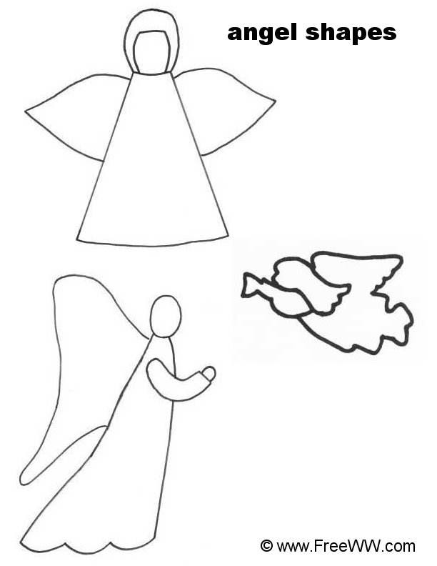 Christmas Angles Templates. Christmas Angles Templates.