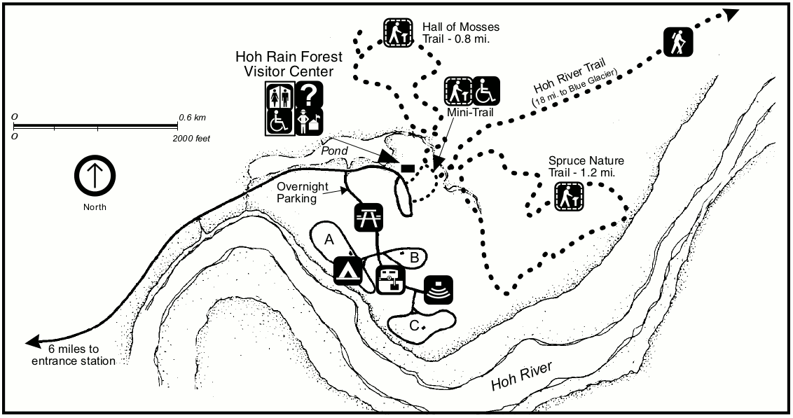 Hoh Rainforest Map | World Map 07