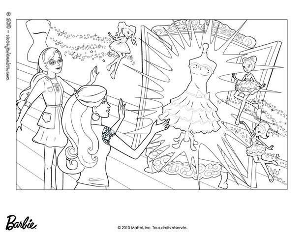 Coloriage204 coloriage barbie et la magie de la mode