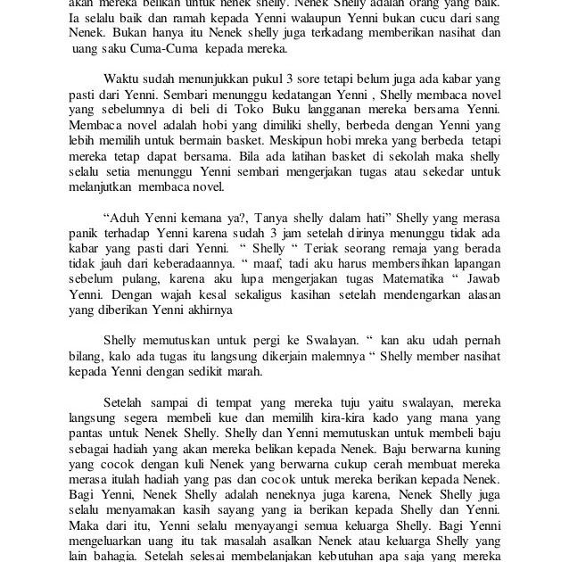 Cerpen Bahasa Jawa Tentang Persahabatan Wulan Tugas